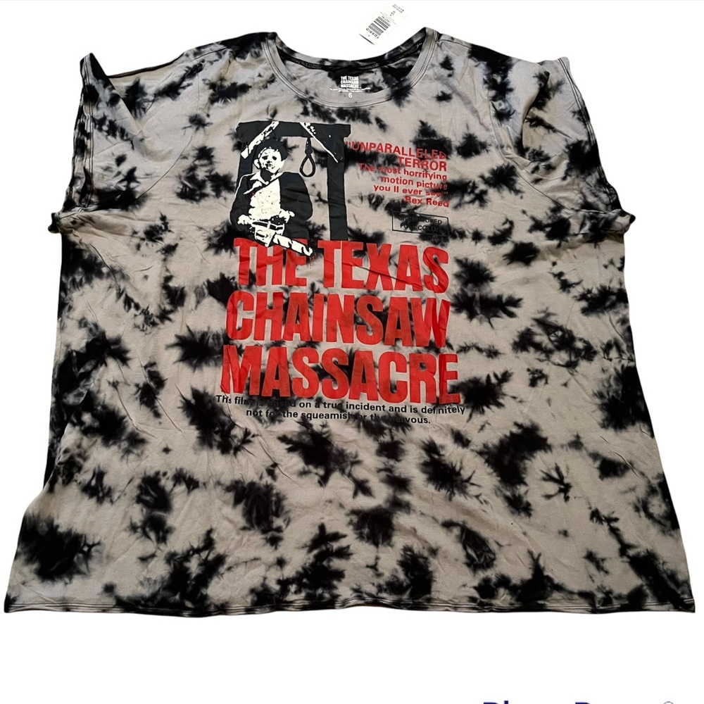 torrid Classic Tee "Texas Chainsaw Massacre" Tie Dye Graphic Tee 6
